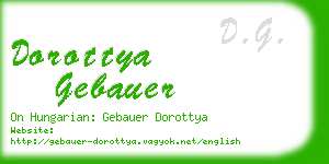 dorottya gebauer business card